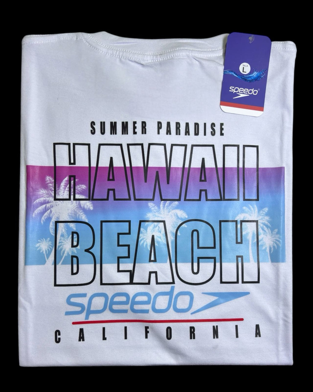 camiseta blanco hawaii talla L - estilo playero