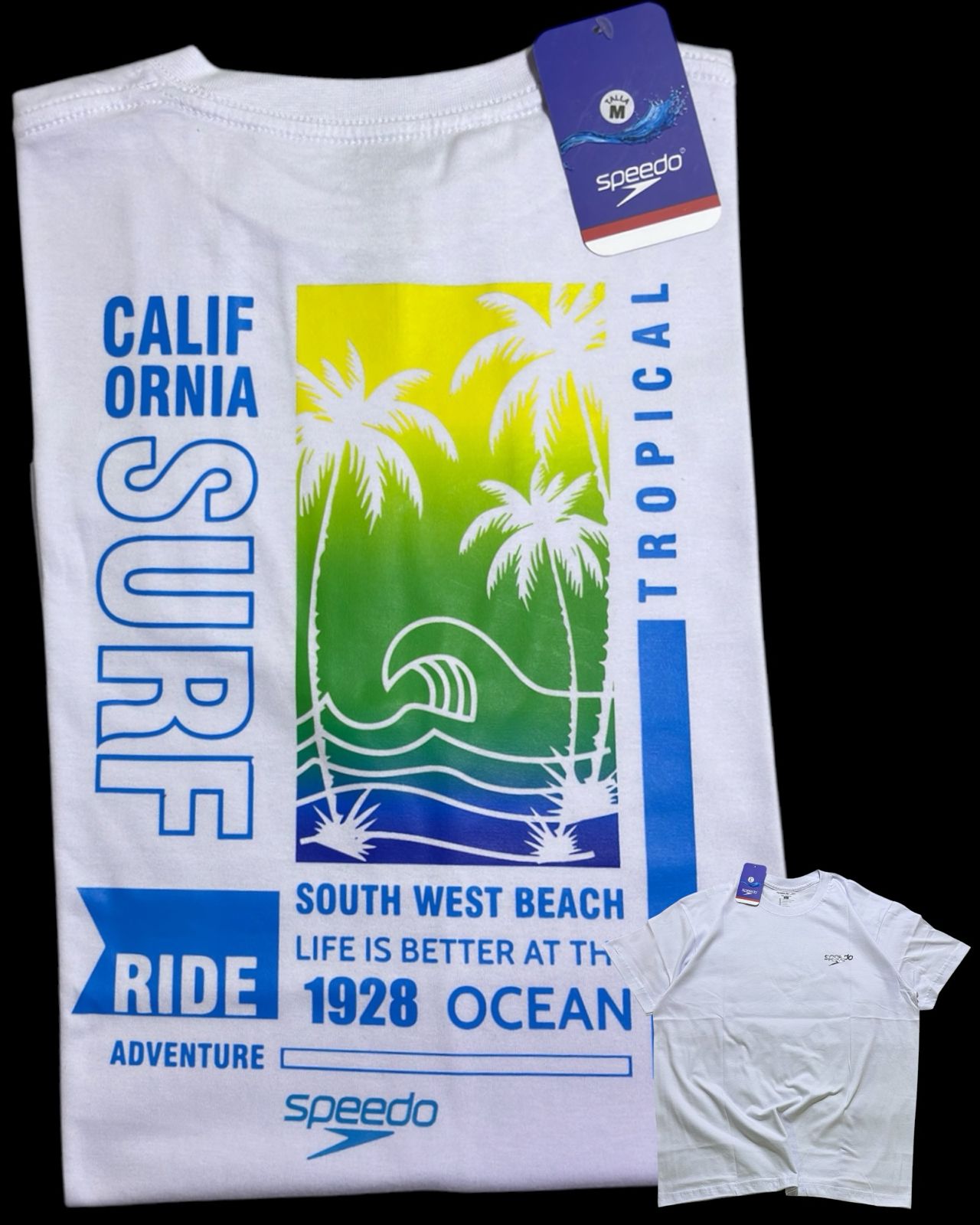camiseta blanco talla M - estilo playero