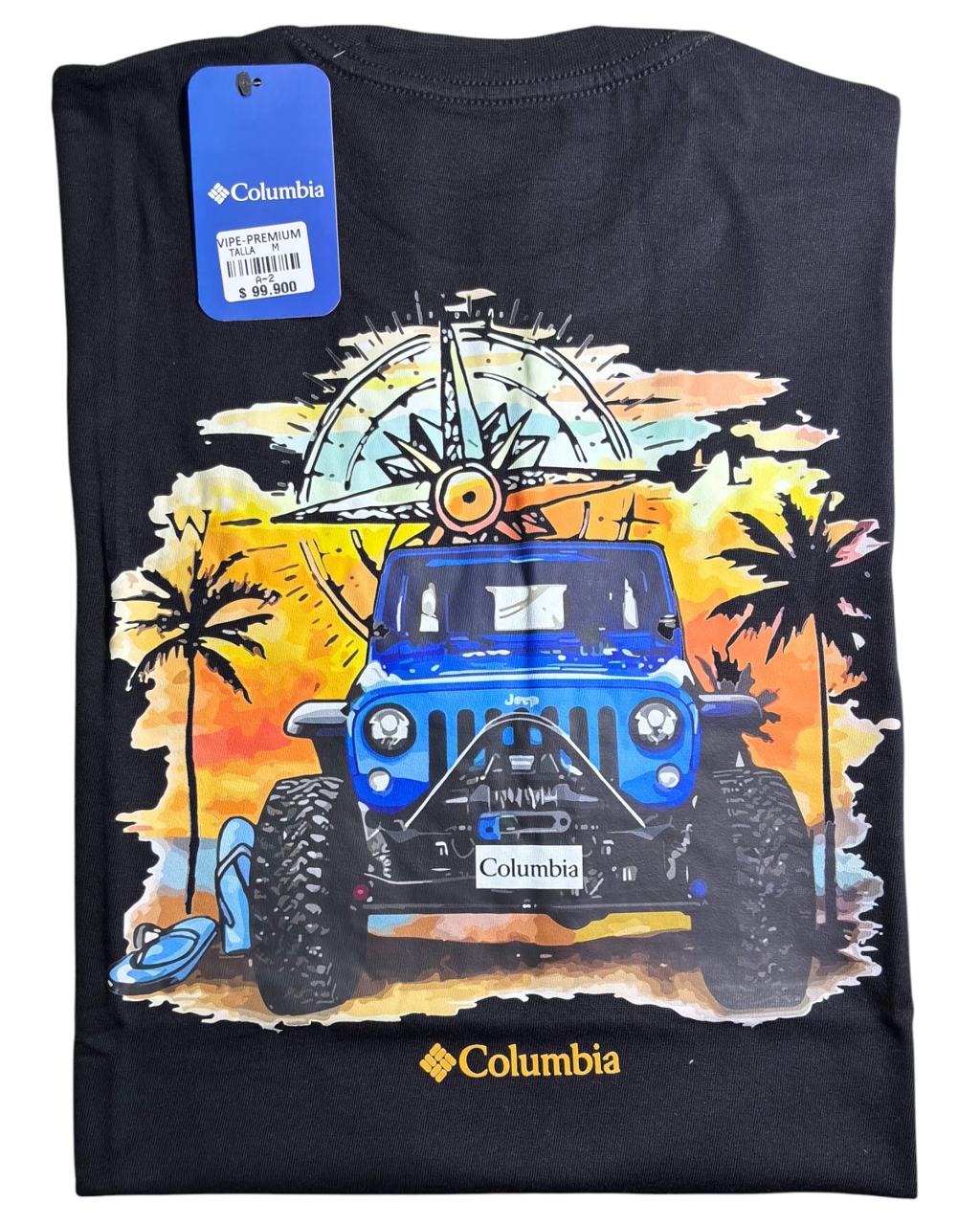 camiseta negro car- estilo aventura