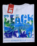 camiseta blanco beach talla L - estilo playero