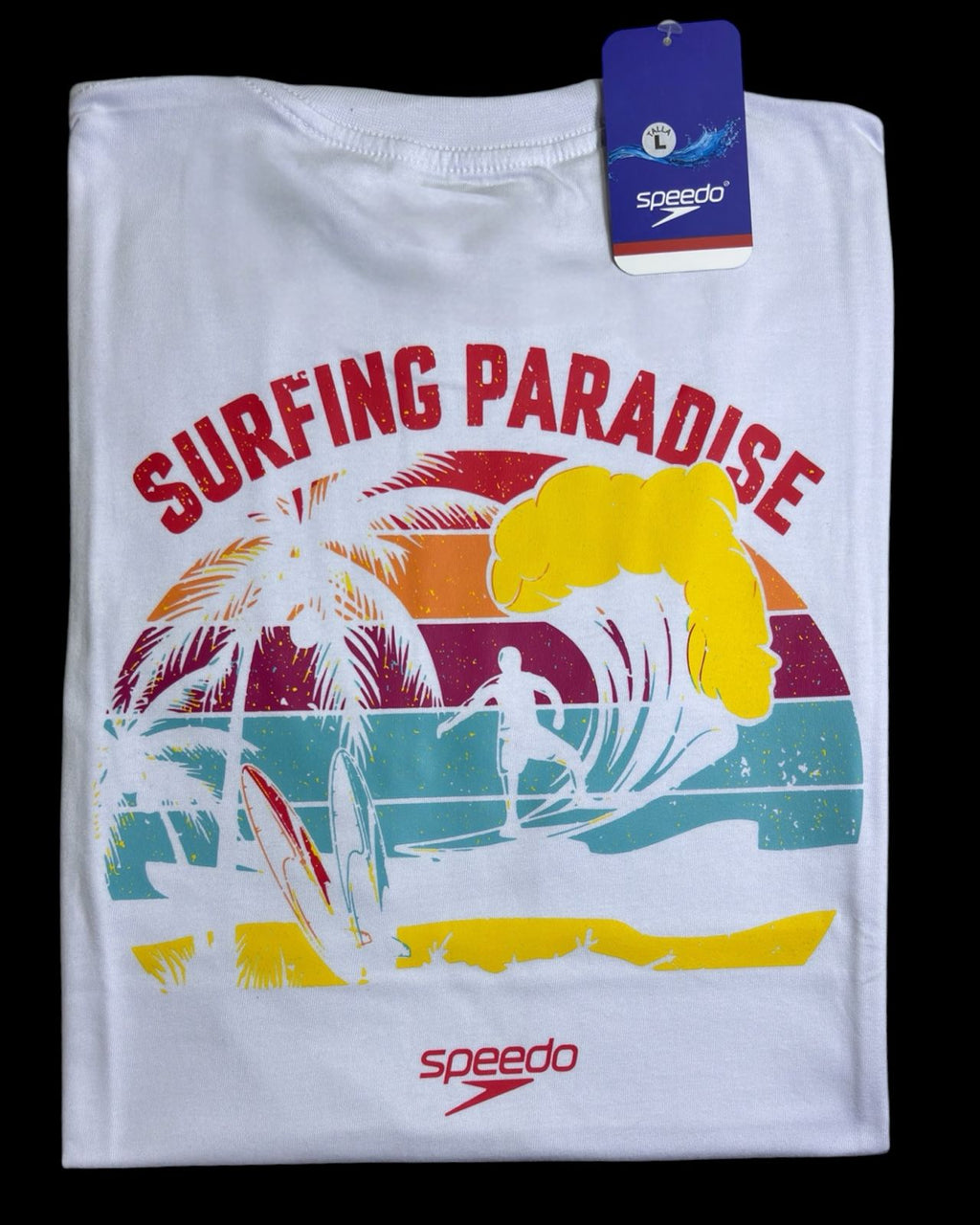 camiseta blanco surf talla L - estilo playero