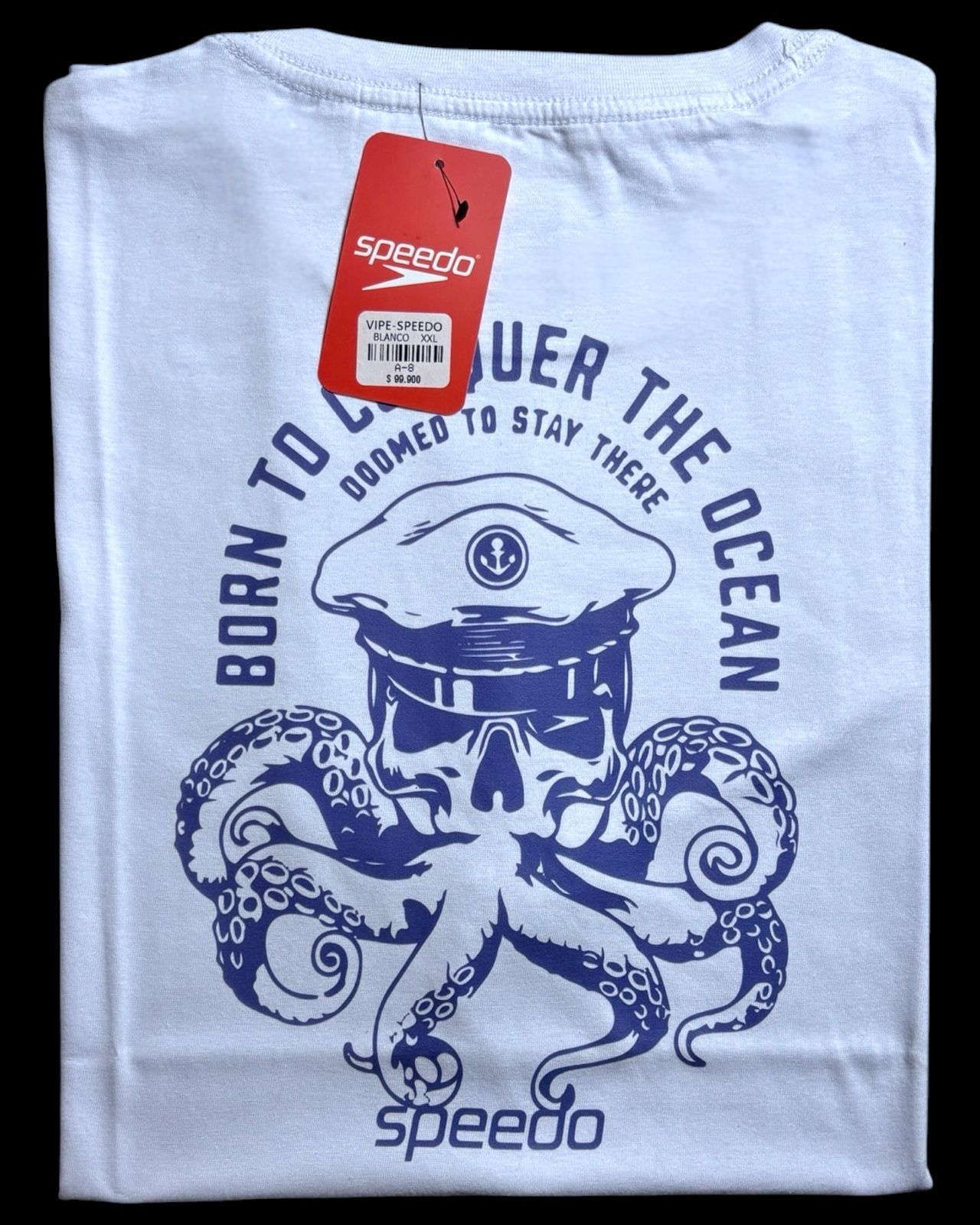 camiseta blanco pulpo talla XXL - estilo playero