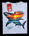 camiseta blanco tiburon talla L - estilo playero