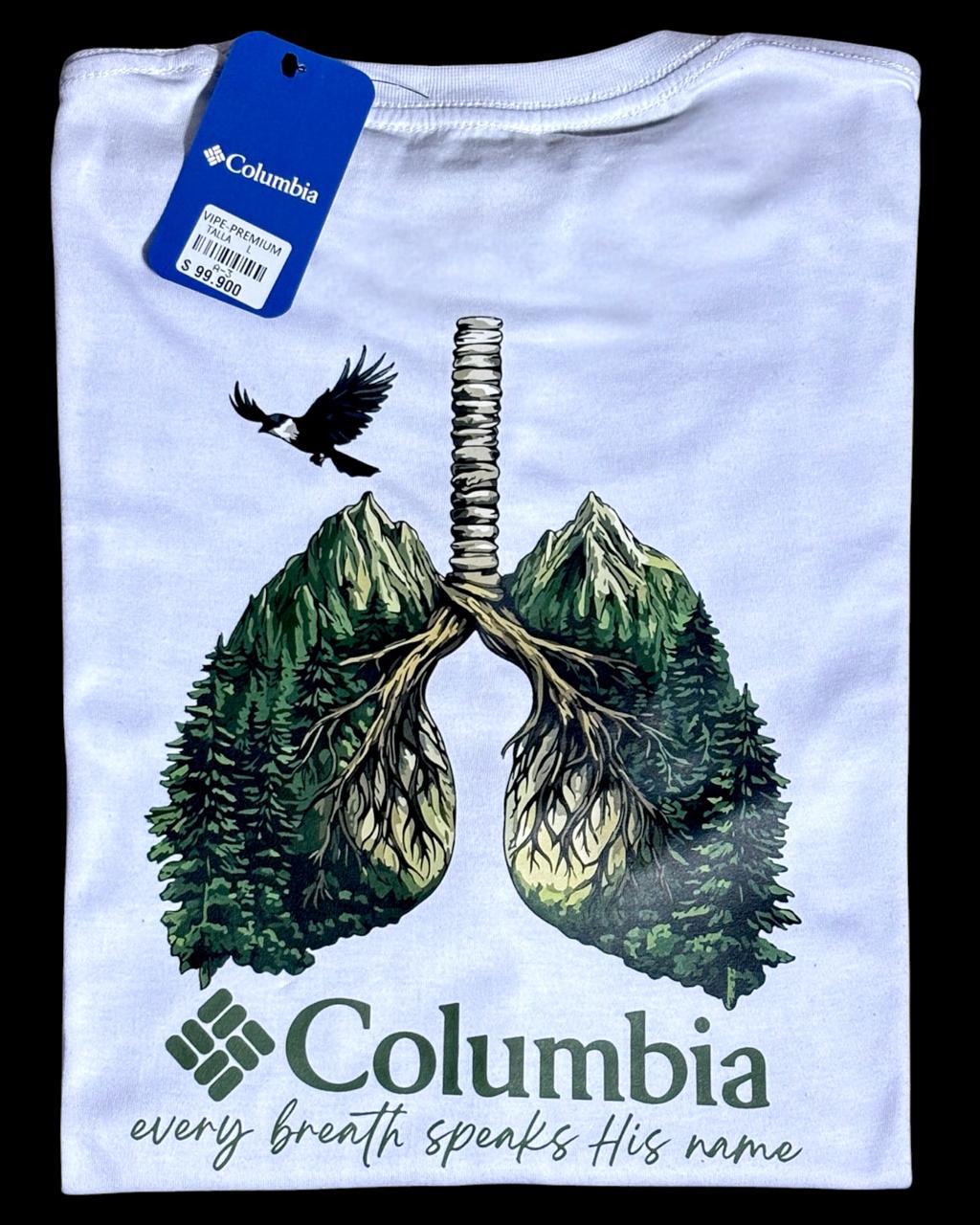 camiseta blanco montaña - estilo aventura