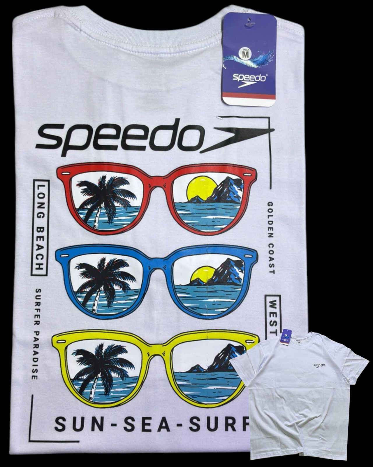 camiseta blanco talla M - estilo playero