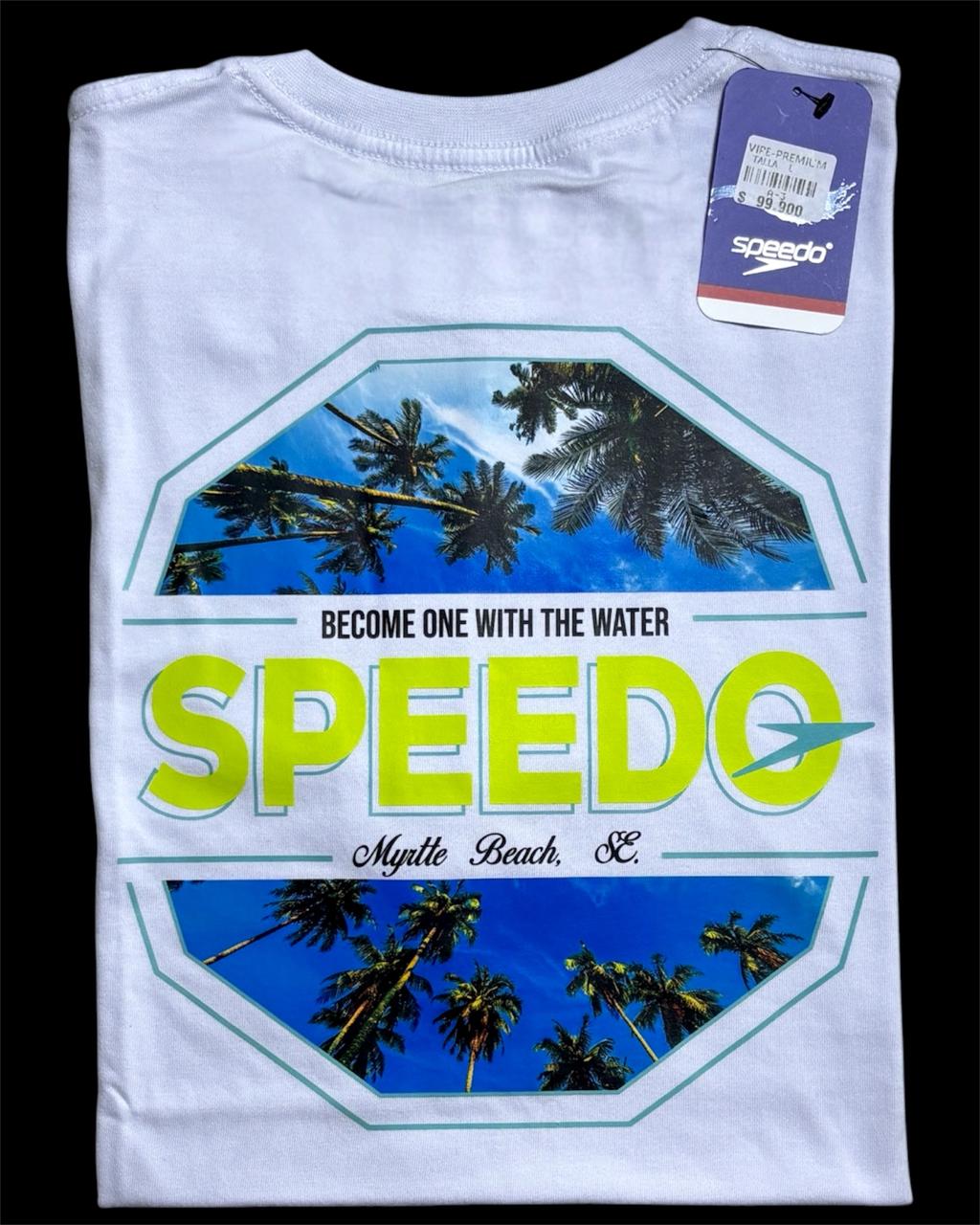 camiseta blanco palm - estilo playero