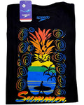 camiseta negro pine talla XL - estilo playero