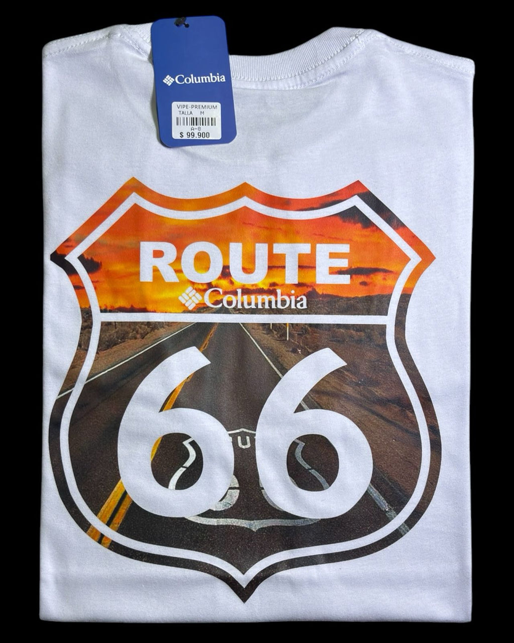 camiseta blanco route66 - estilo aventura