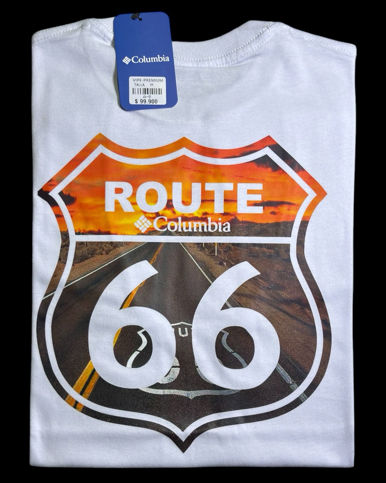 camiseta blanco route66 - estilo aventura