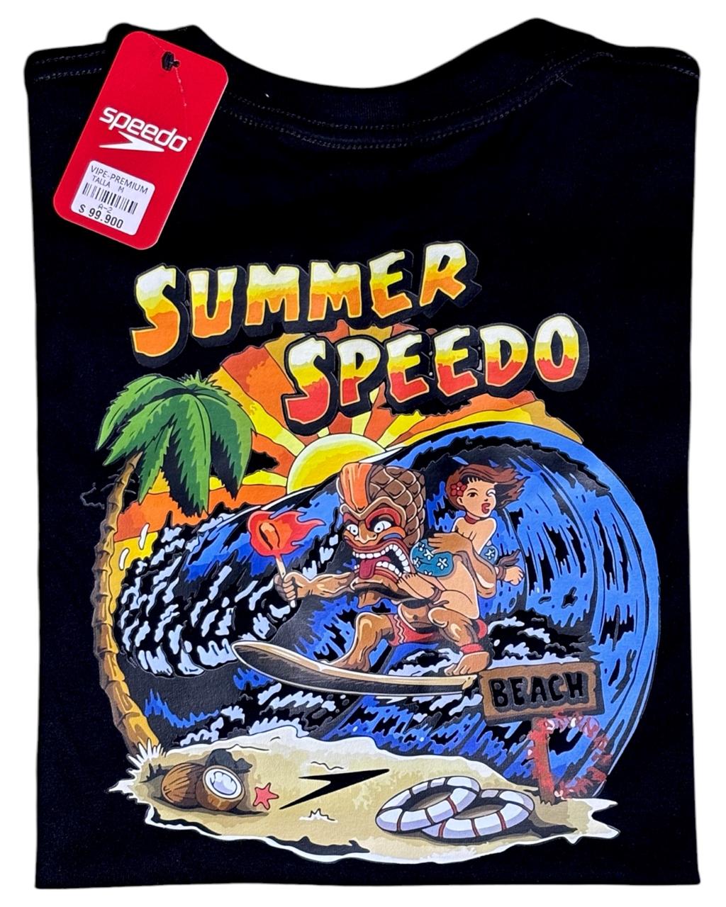 camiseta negro summer - estilo playero