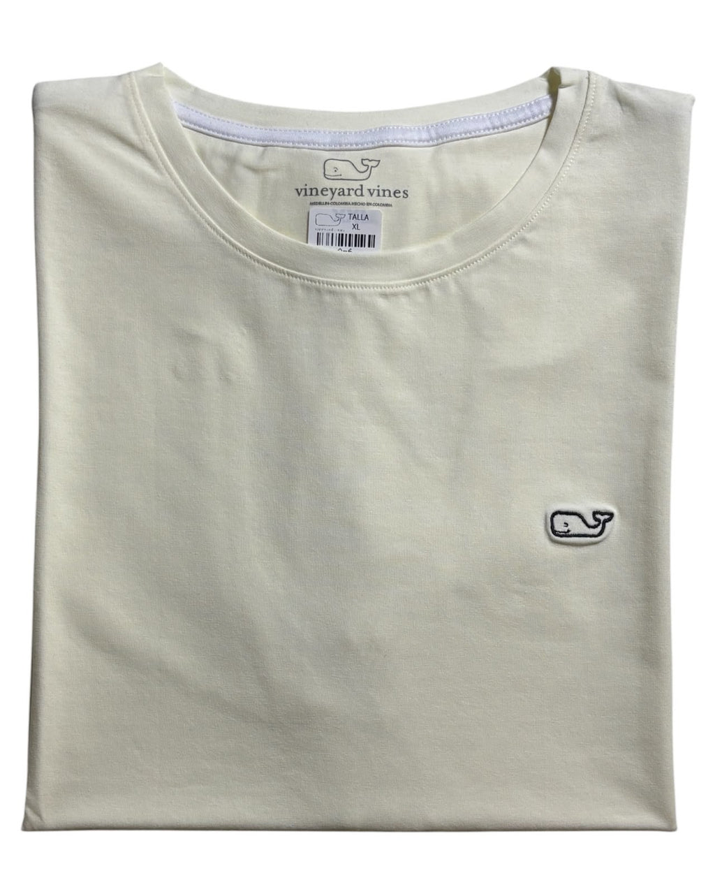 camiseta tela fria vainilla bordada