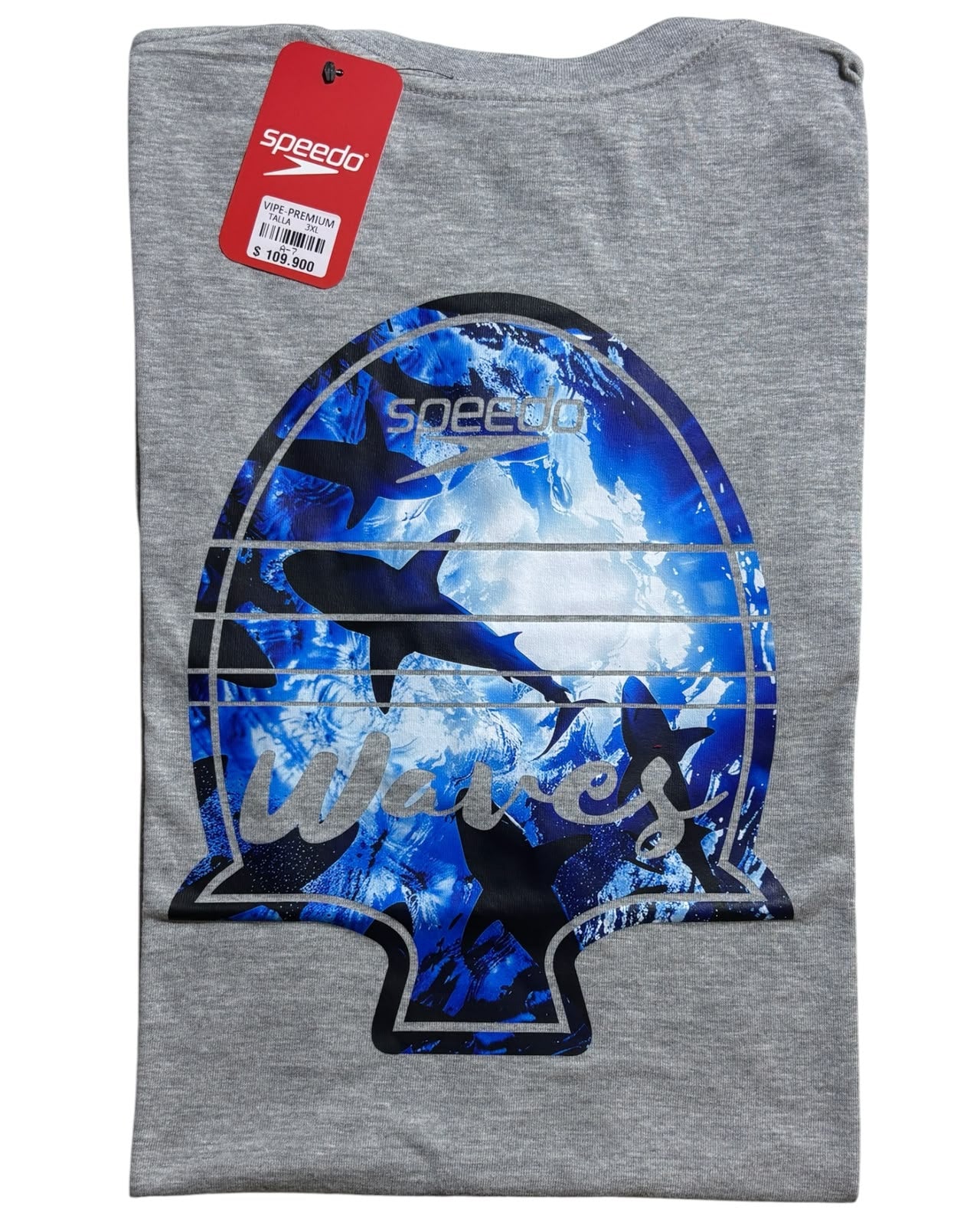 camiseta color tiburon talla XXXL - estilo playero
