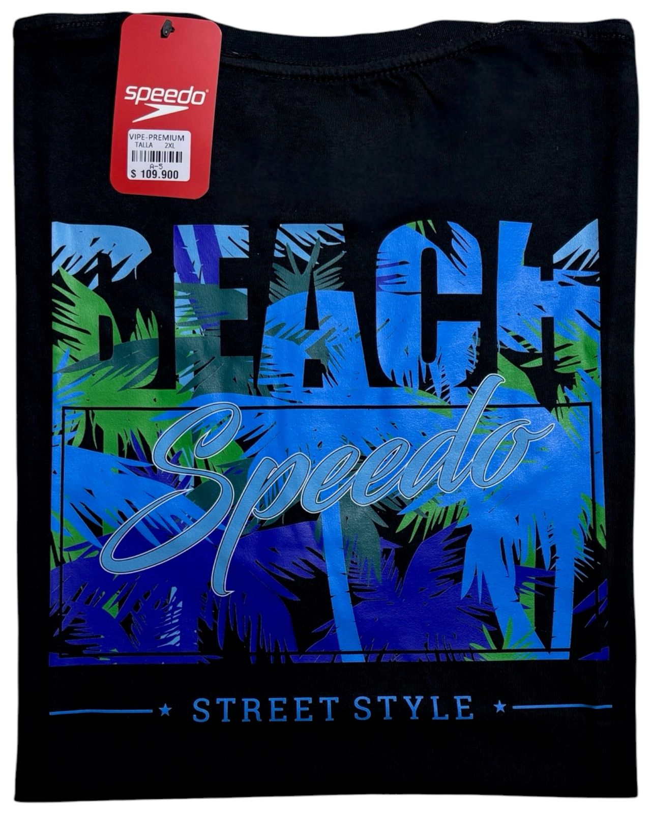 camiseta negro beach talla XXL - estilo playero