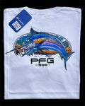 camiseta blanco pesca - estilo aventura