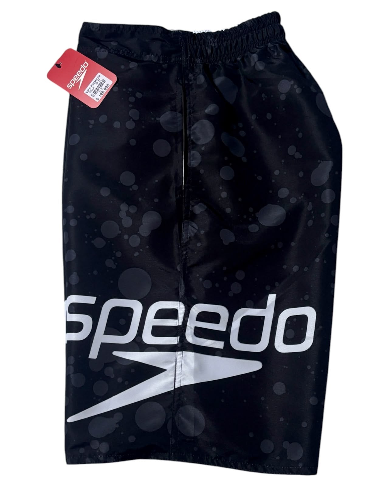 Pantaloneta Playera Antifluido Secado Rápido - estilo negro burbuja speed