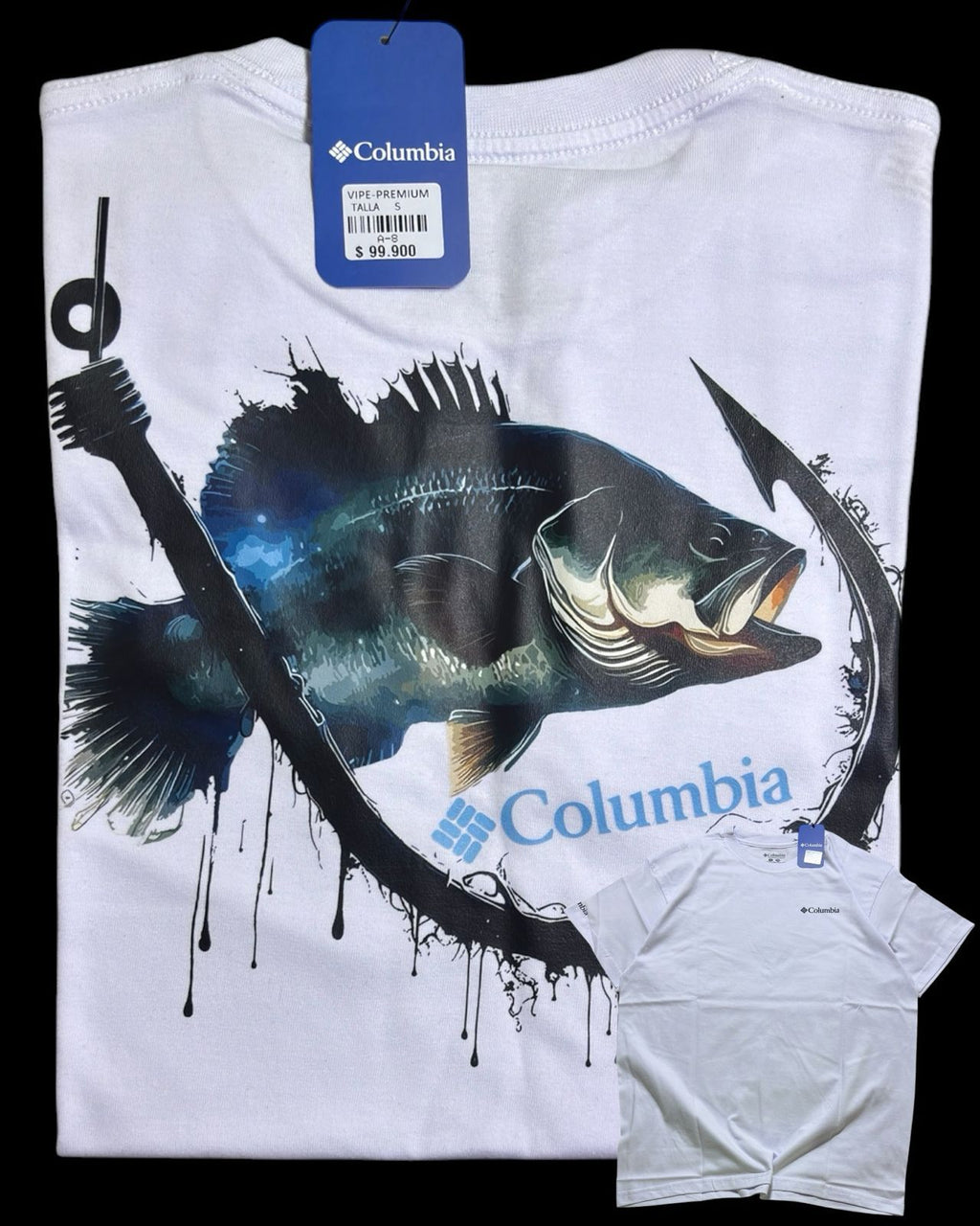 camiseta blanco pesca talla XXL - estilo aventura