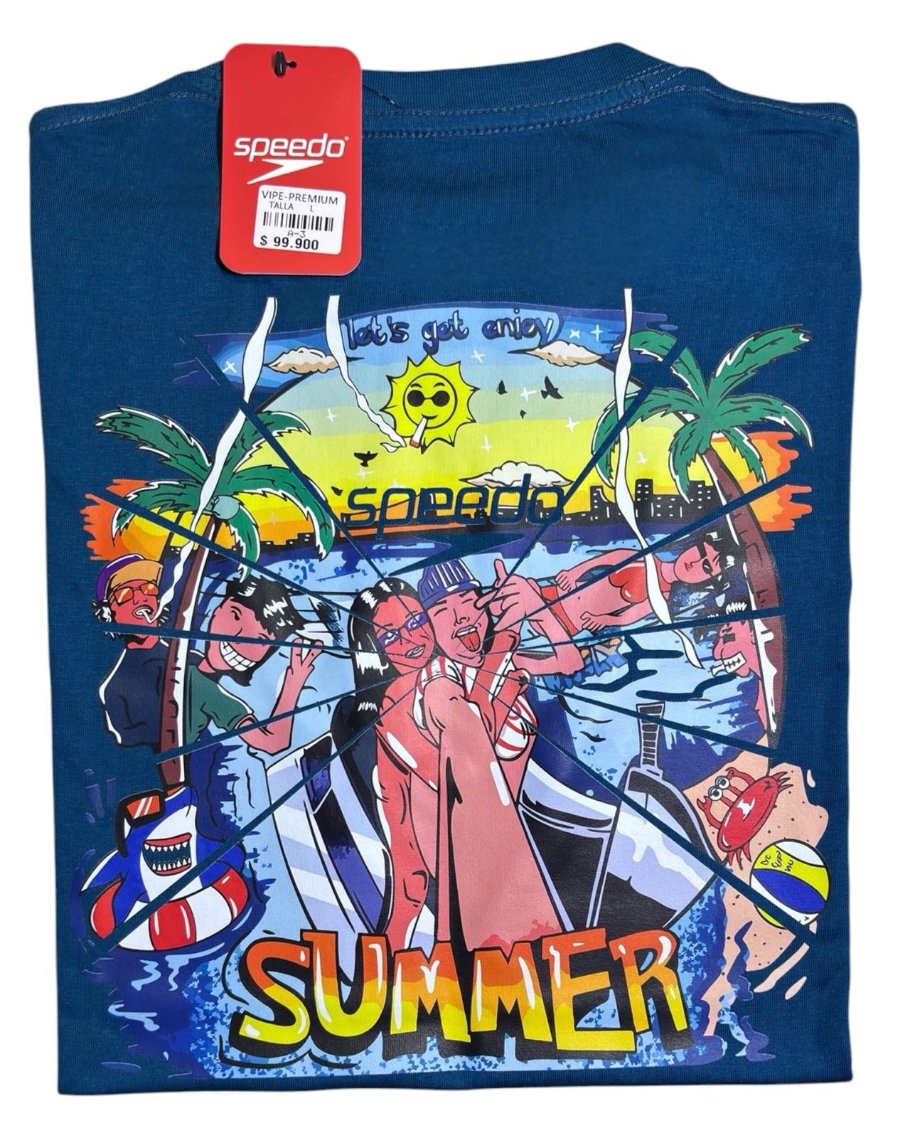 camiseta color summer talla L - estilo playero