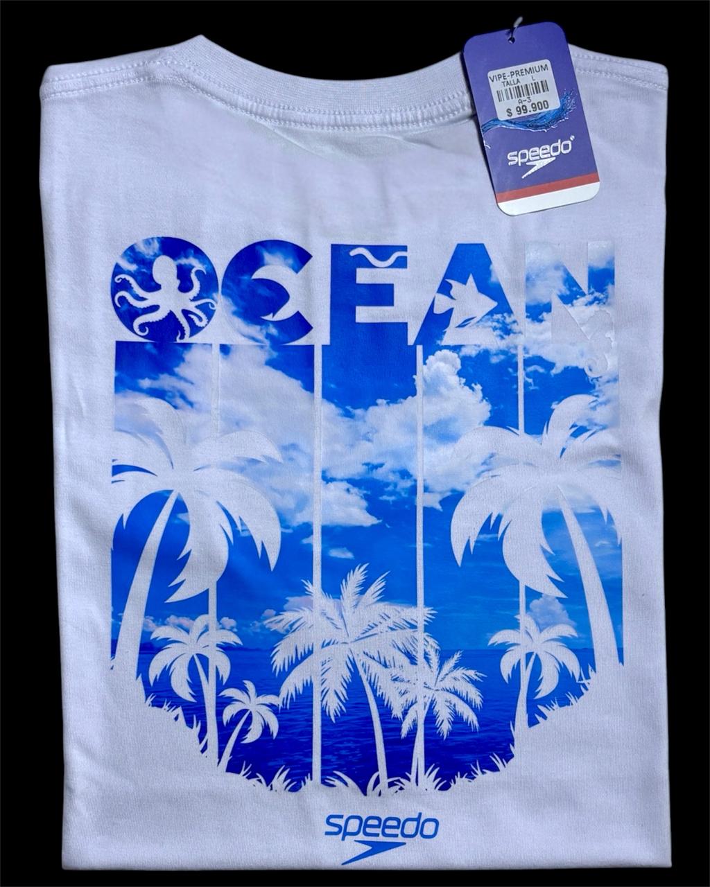 camiseta blanco ocean - estilo playero
