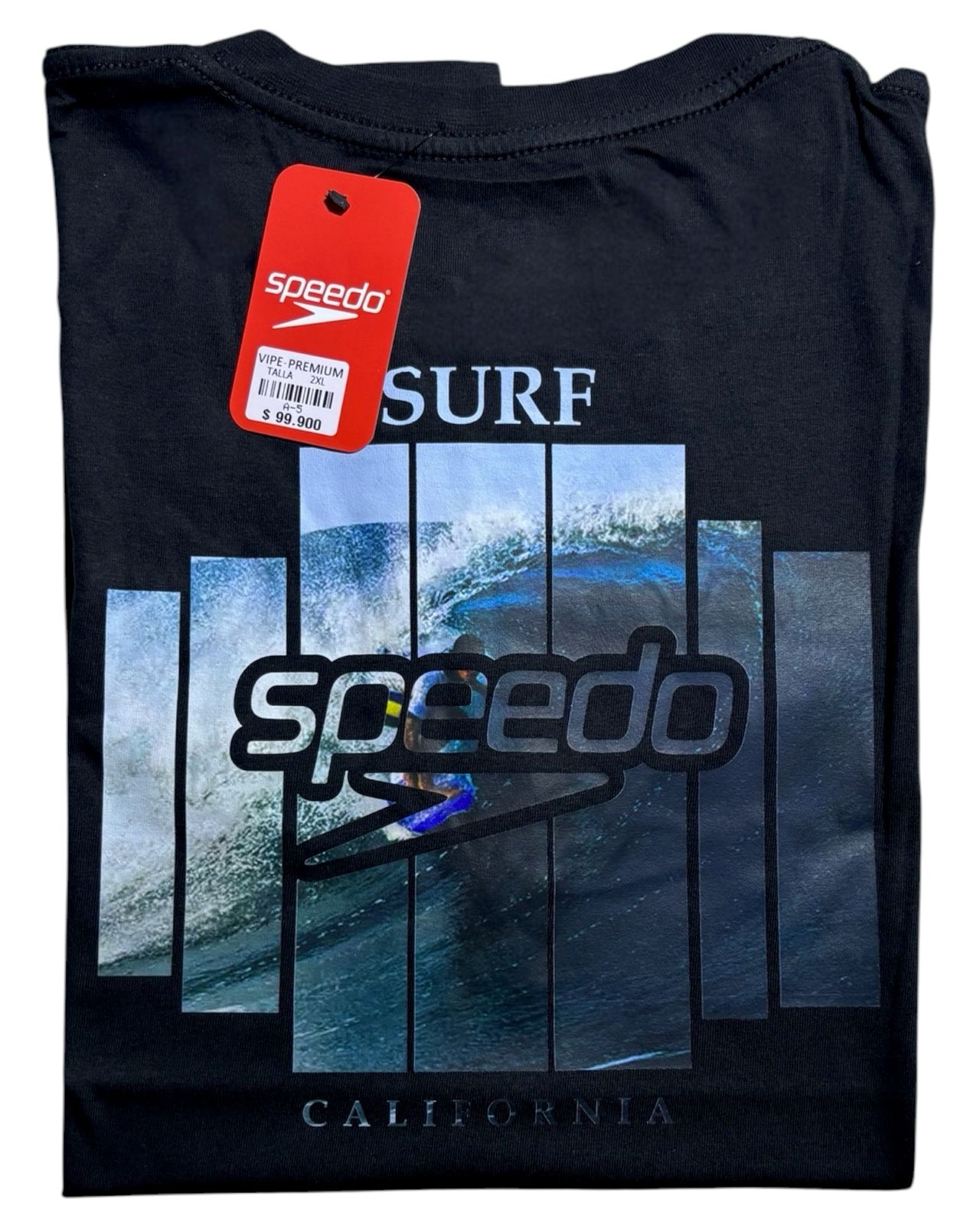 camiseta negro surf talla XXL - estilo playero