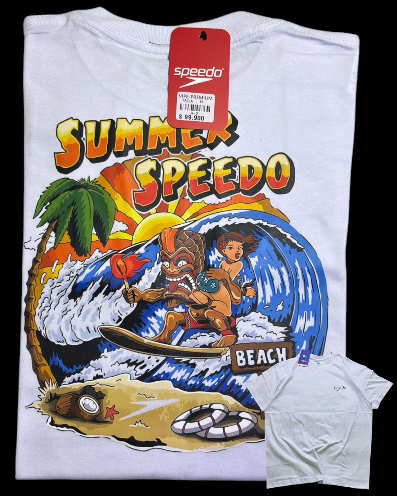 camiseta blanco surf- estilo playero