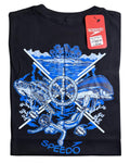 camiseta negro turtle - estilo playero