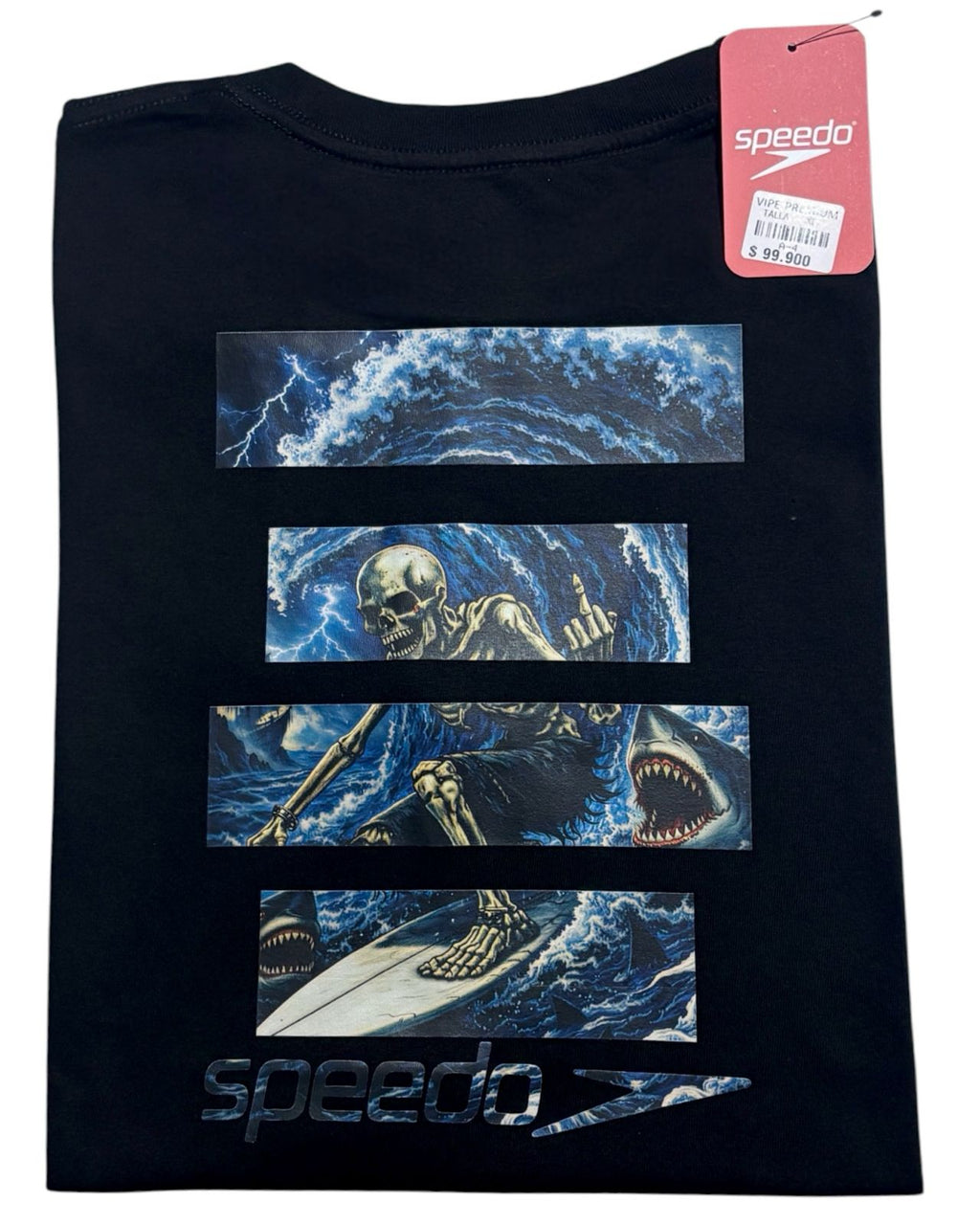 camiseta negro calavera talla XL - estilo playero