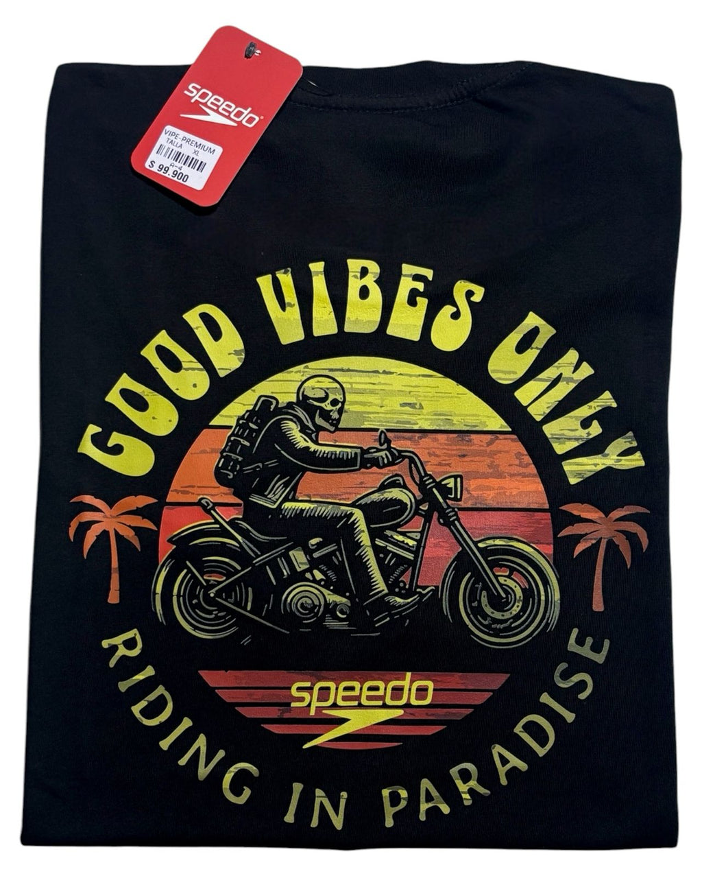 camiseta negro calavera talla XL - estilo playero
