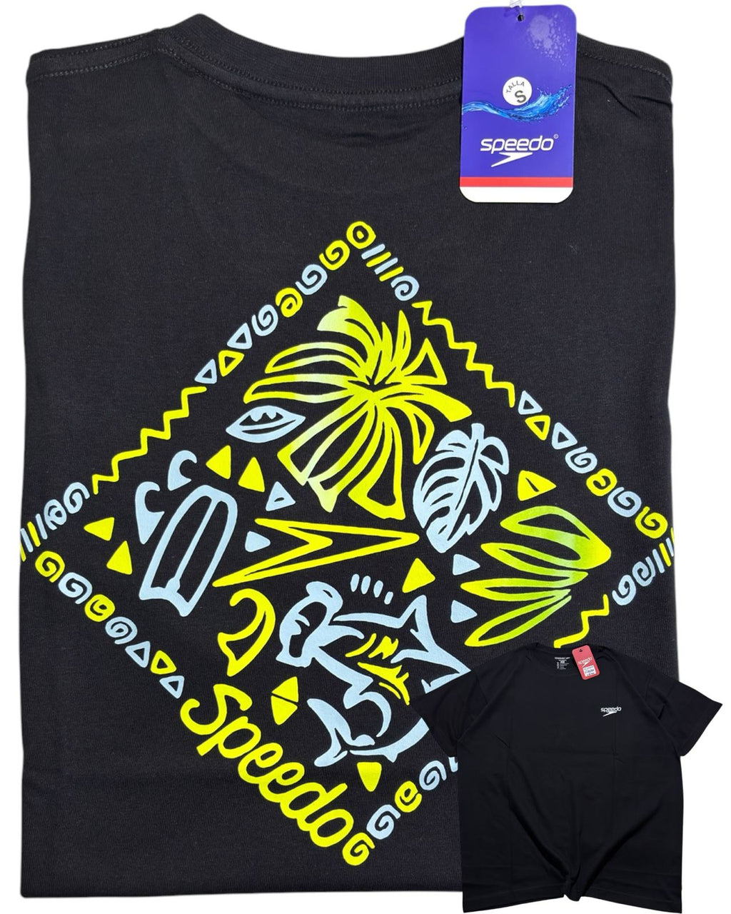 camiseta negra talla S - estilo playero