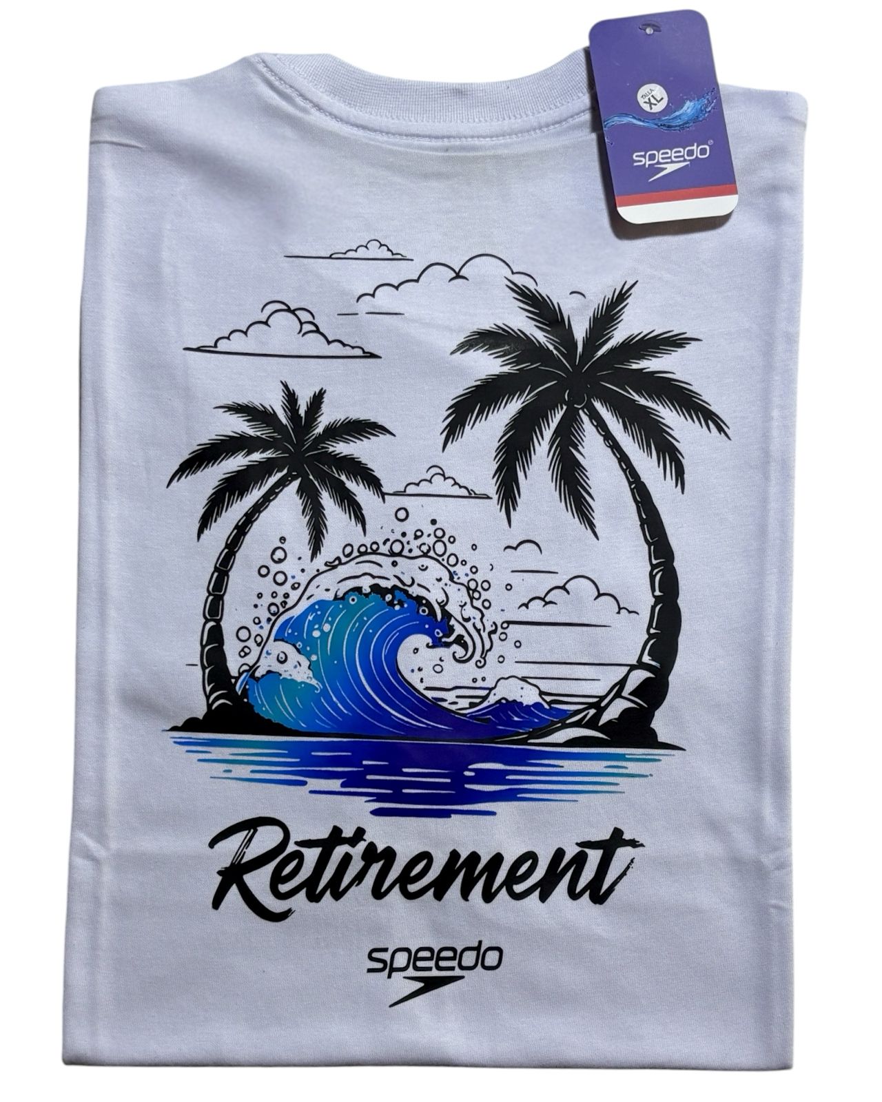 camiseta blanco palm talla XL - estilo playero