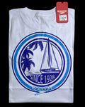 camiseta blanco barco- estilo playero