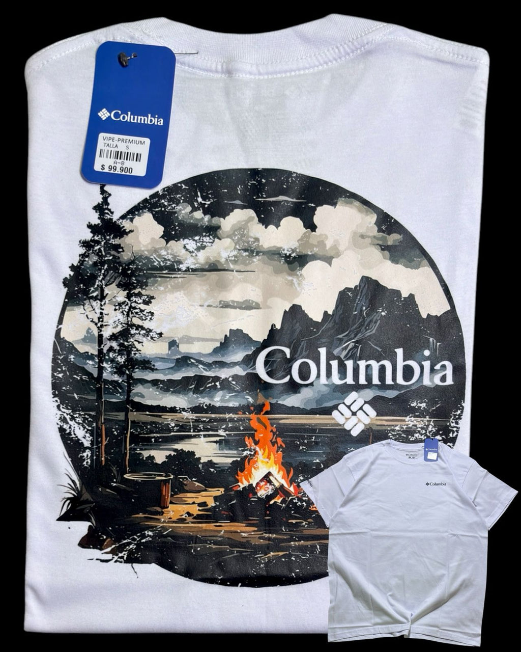 camiseta blanco talla S - estilo aventura