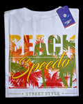 camiseta blanco beach talla L - estilo playero