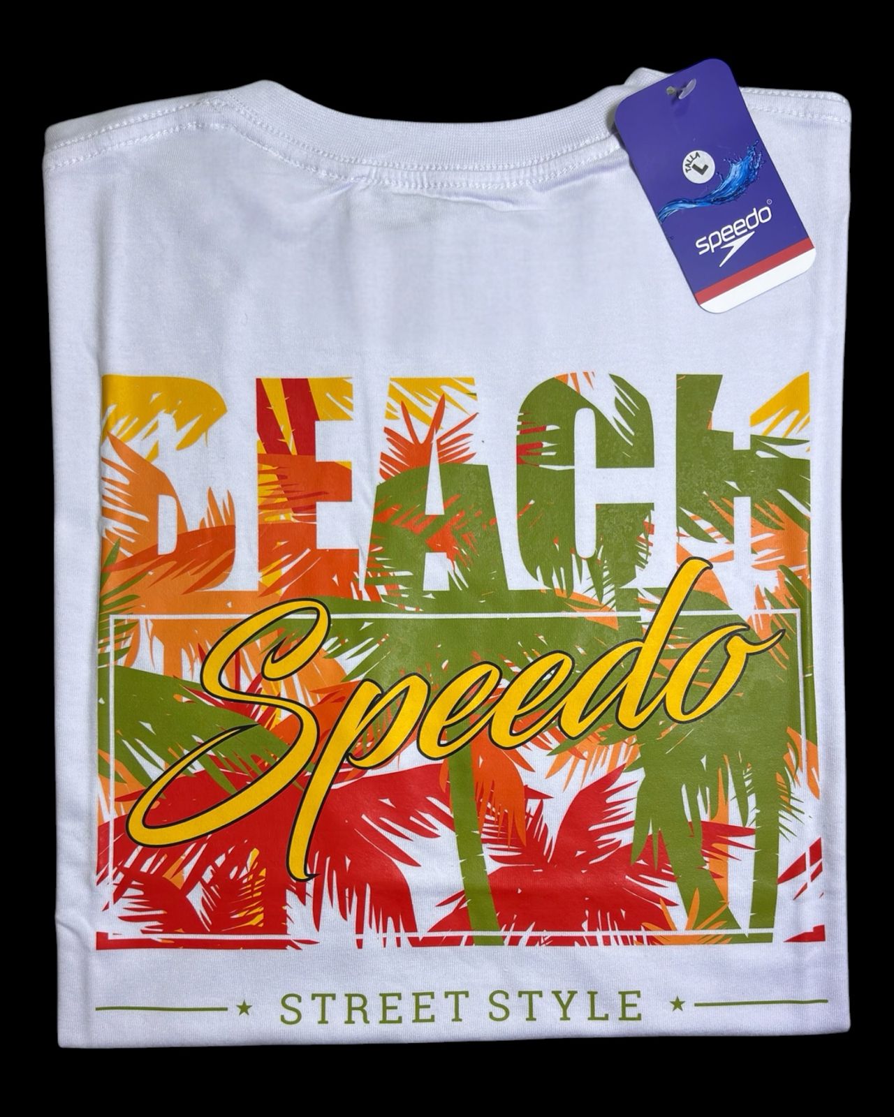 camiseta blanco beach talla L - estilo playero