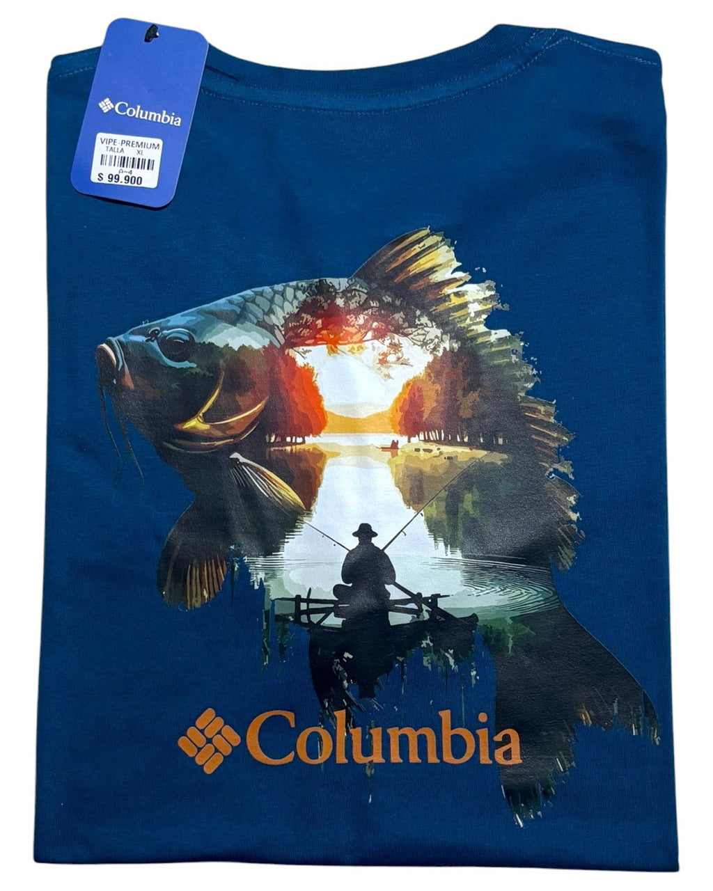 camiseta color pesca talla XL - estilo aventura