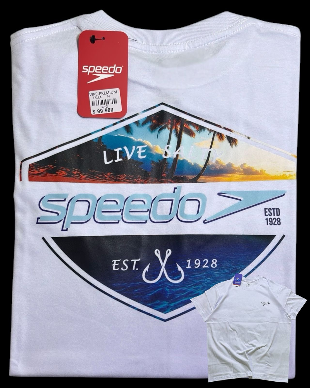 camiseta blanco talla M - estilo playero