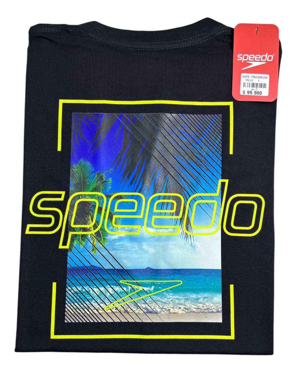 camiseta negro playa  - estilo playero