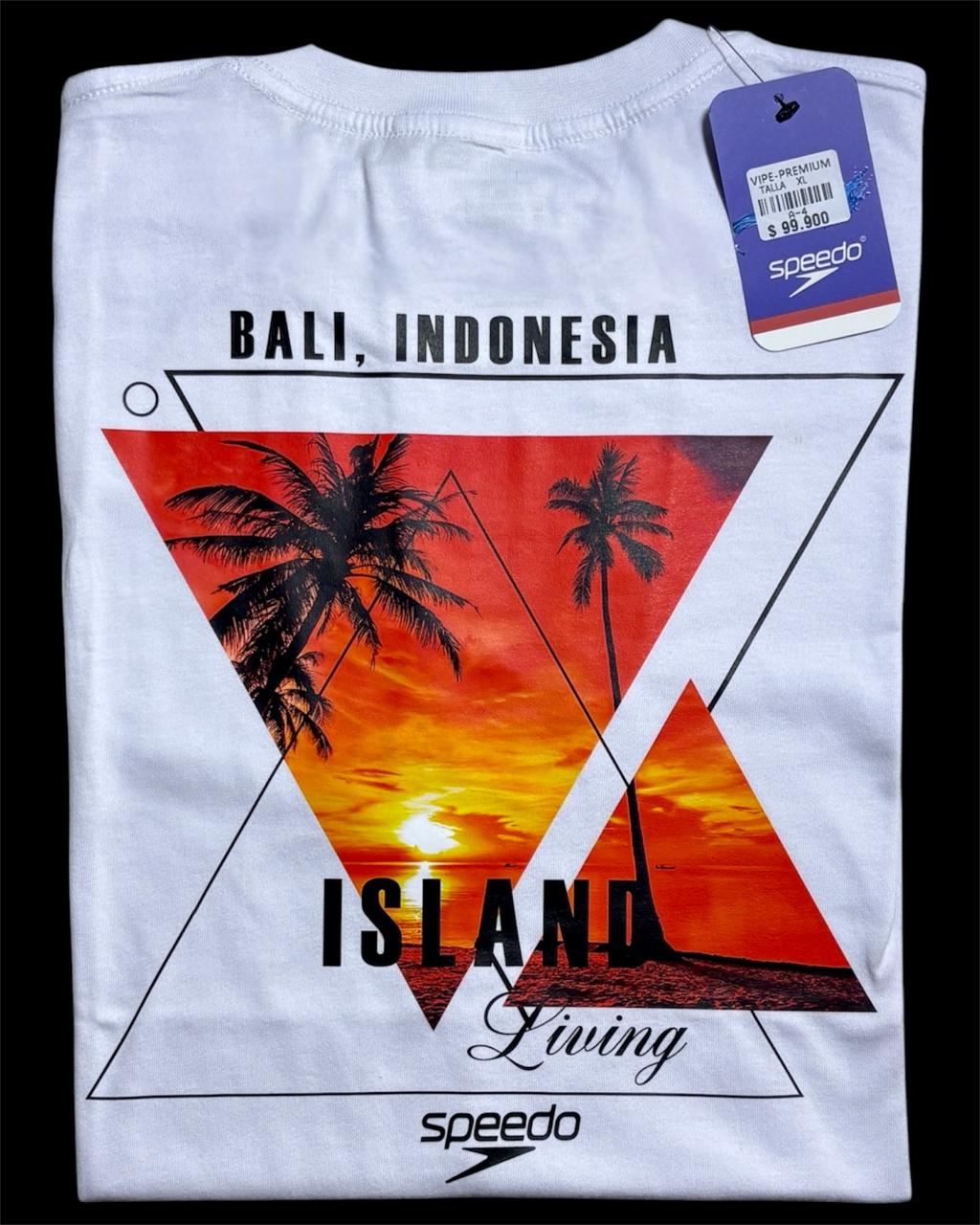 camiseta blanco island - estilo playero