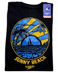 camiseta negro beach talla XL - estilo playero