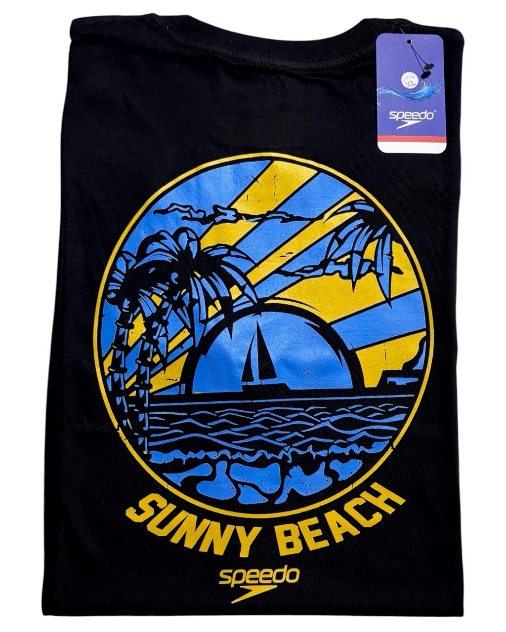 camiseta negro beach talla XL - estilo playero