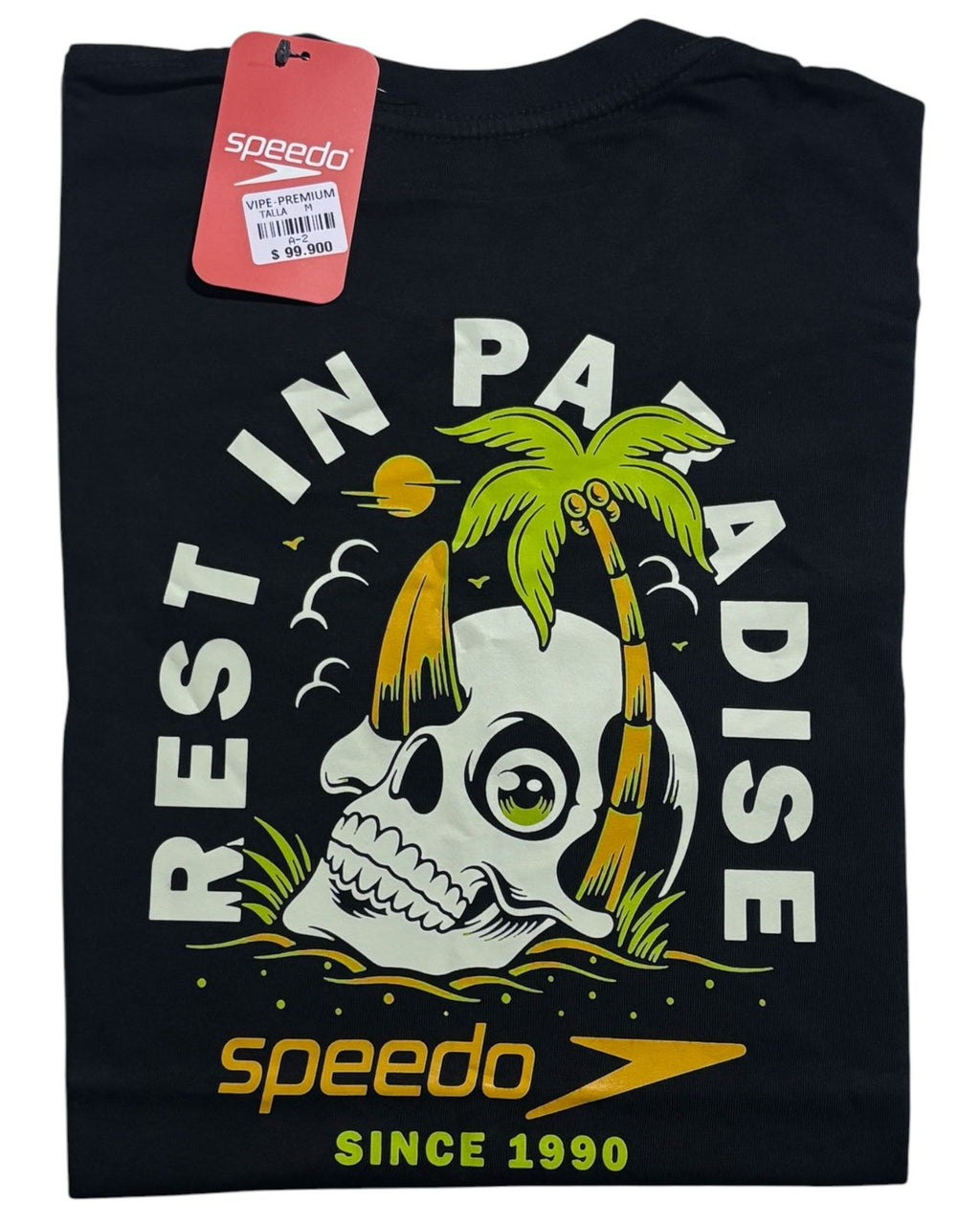 camiseta negro calavera- estilo playero