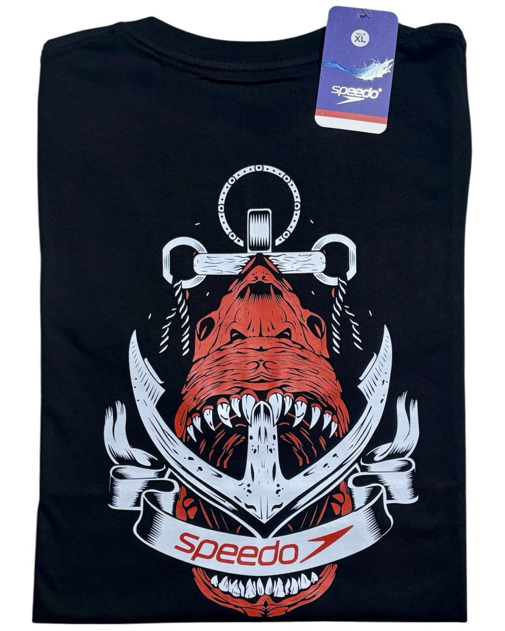 camiseta negro ancla talla XL - estilo playero