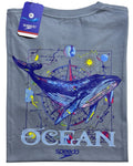 camiseta color ocean talla XL - estilo playero