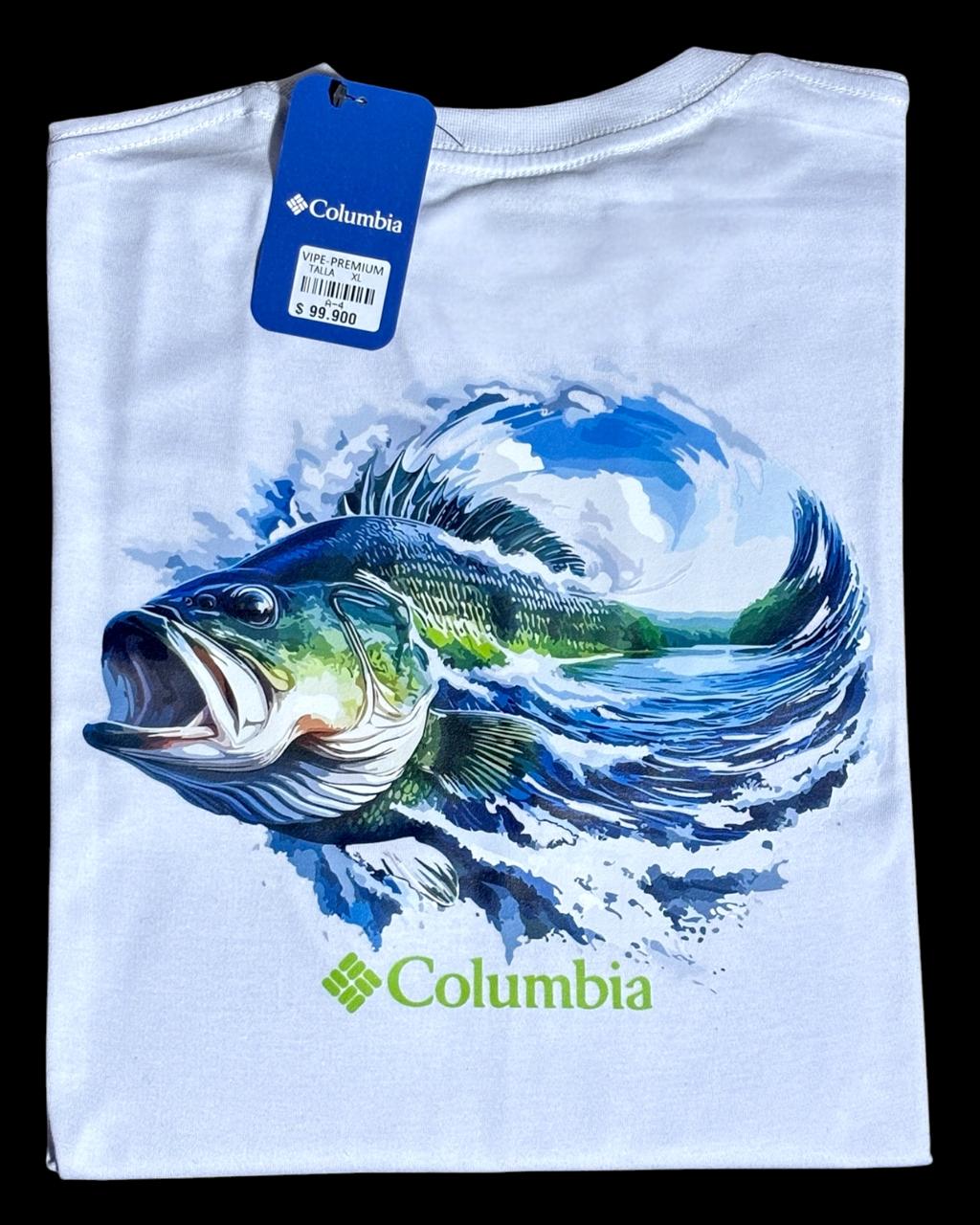 camiseta blanco pesca - estilo aventura