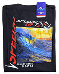 camiseta negro surf - estilo playero