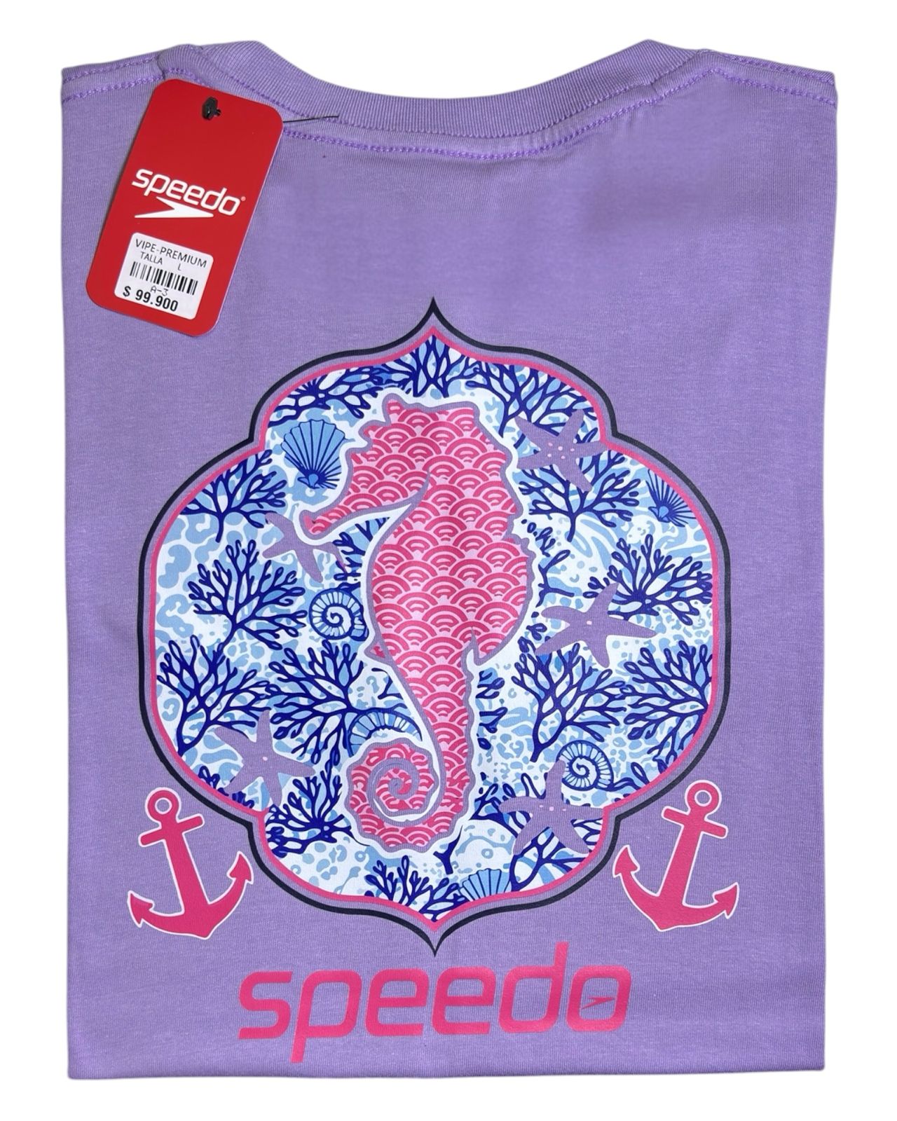 camiseta color sea horse mujer talla L - estilo playero