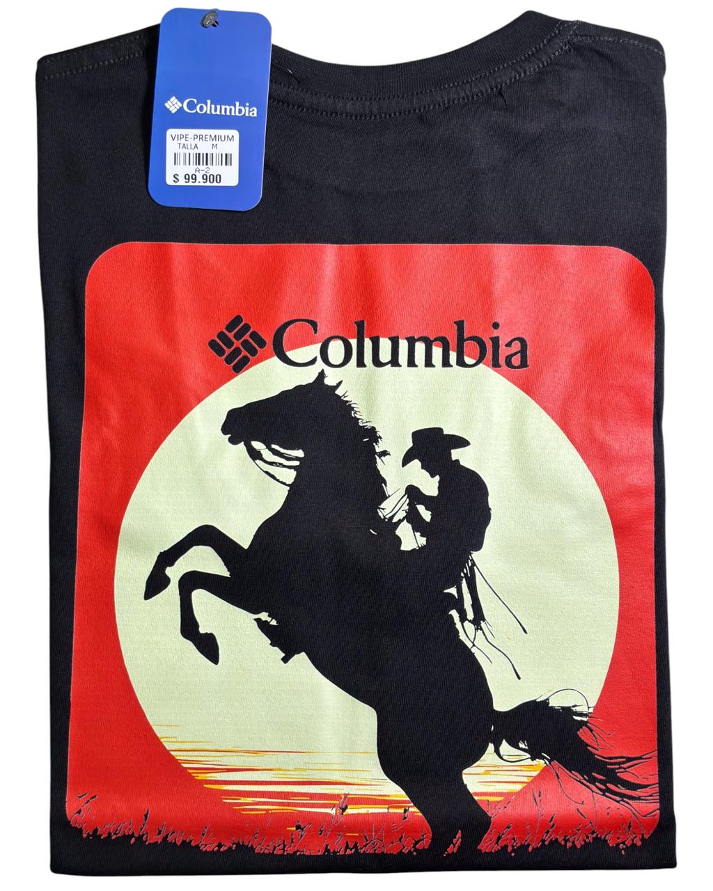 camiseta negro horse - estilo aventura
