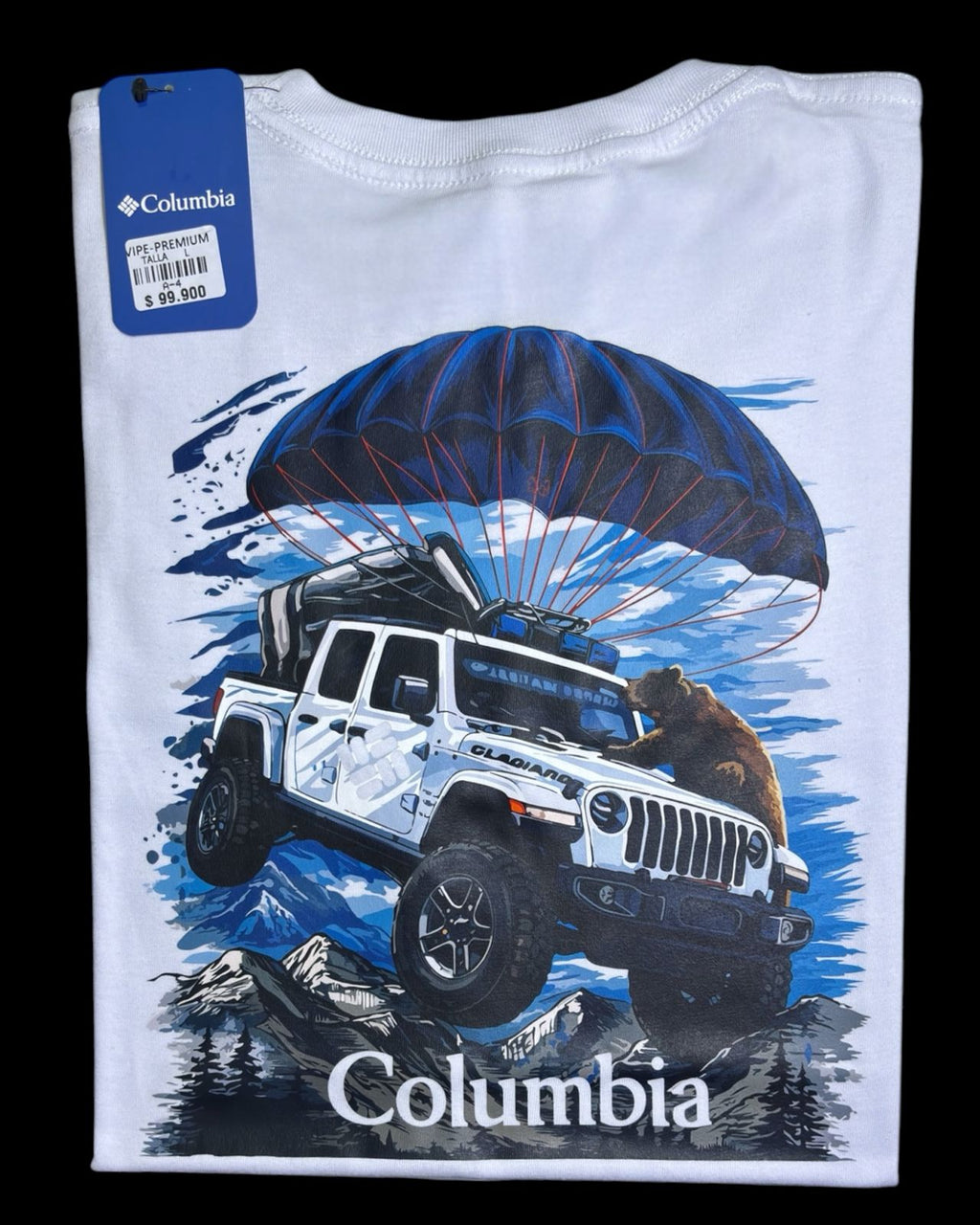 camiseta blanco car - estilo aventura