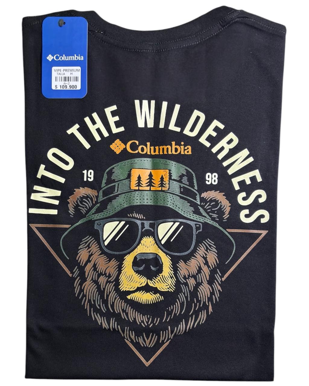 camiseta negro oso - estilo aventura