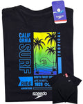 Camiseta negro california - estilo playero