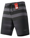 Pantaloneta Playera Antifluido Secado Rápido - estilo negro raya gris speed